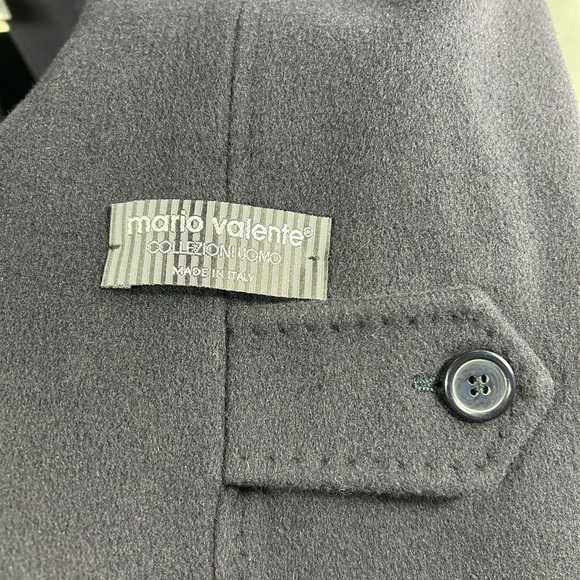Mario Valente Uomo Collection 3/4L Navy Overcoat - Picture 5 of 5